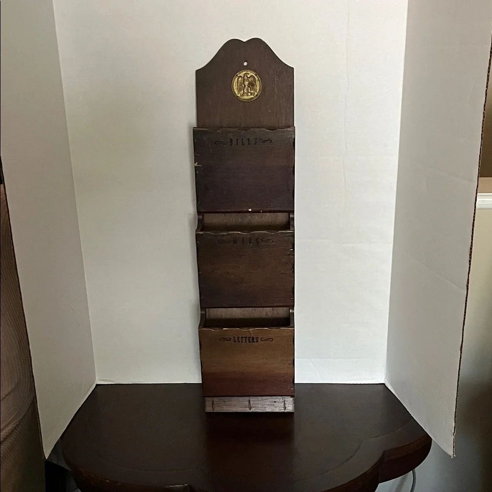 Vintage Wooden Wall Letter Holder